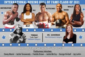 Floyd Mayweather nella International Boxing Hall of Fame del 2021