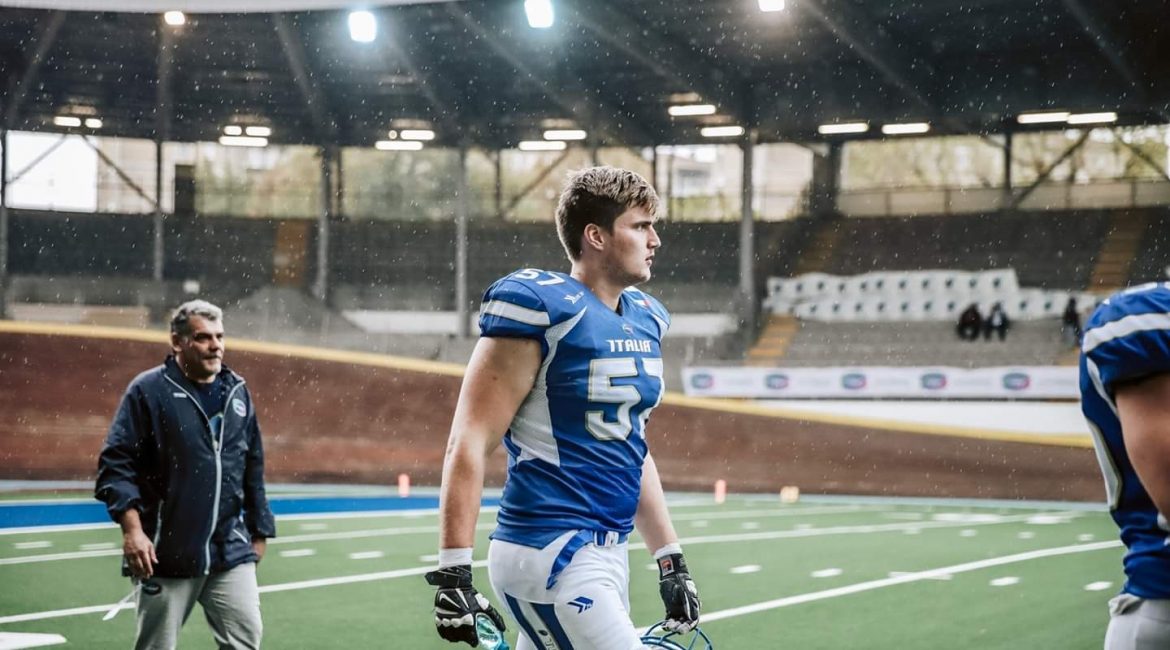Max Pircher continua la sua preparazione verso l'NFL Draft (fonte immagine: goinvaders.com)