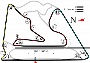 Il circuito Sakhir, sede del GP del Bahraim