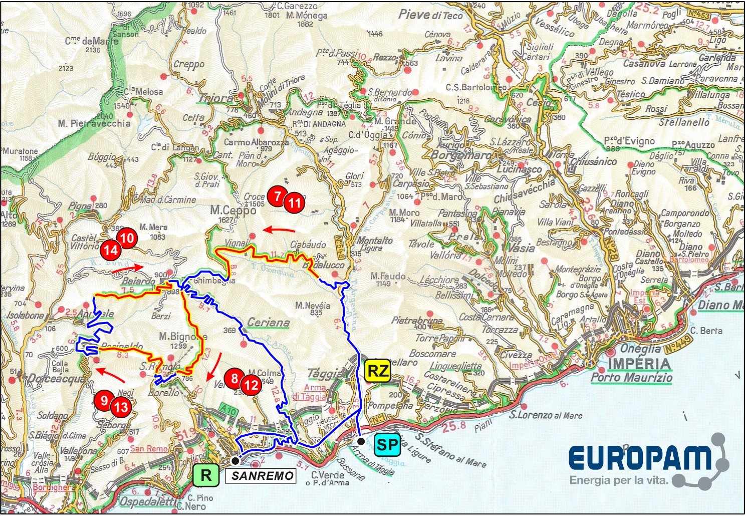 36 Sanremo Rally Storico: tabella e percorso 36 Sanremo Rally Storico: com'è composto l'evento?