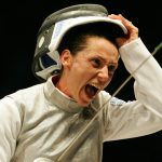 Valentina Vezzali ringrazia le sue avversarie
