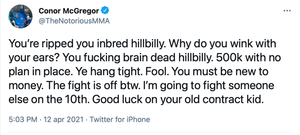 McGregor vs Poirier 3: il match è saltato?