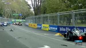 E-Prix Roma: le immagini dell'incidente in FP1 Le immagini dell'incidente nelle FP1