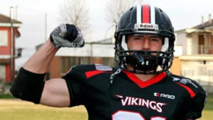Altro lutto nel mondo FIDAF: Lucian Valentin Bota è morto a 23 anni Lucian Valentin Bota con la divisa dei Vikings