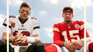 Tom Brady e Patrick Mahomes sulla copertina del nuovo Madden (Crediti della foto: EA Sports)