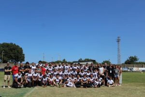 Foto di gruppo degli Elephants Catania dopo la finale di Conference contro i Pretoriani Roma (Crediti della foto: Elephants Catania/Facebook)