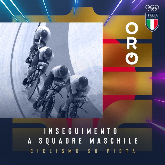 Ciclismo su pista: per l'Italia è oro a Tokyo 2020 Ciclismo su pista: per l'Italia è oro a Tokyo 2020