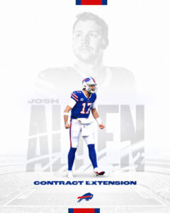 Josh Allen rinnova con i Buffalo Bills per altri 6 anni Josh Allen: L'annuncio della franchigia (Crediti della foto: Buffalo Bills)
