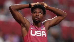 In foto Noah Lyles, il favorito per i 200 metri delude