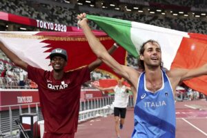 Alla sua terza Olimpiade, Barshim raggiunge il suo sogno assieme all'amico Tamberi