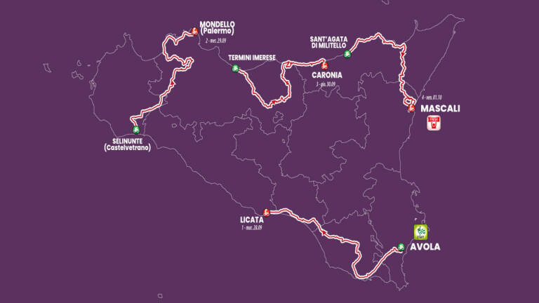 Giro di Sicilia 2021 nel programma