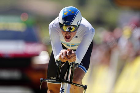 Filippo Ganna dietro Kung agli Europei di ciclismo 2021 Filippo Ganna dietro Kung agli Europei di ciclismo 2021