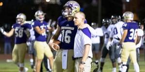 Trevor Lawrence durante un incontro dei Purple Hurricanes della Cartersville High School