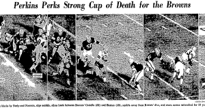 Istantanee dalla partita contro i Cleveland Browns nel 1966 (Crediti: Dallas Morning News)