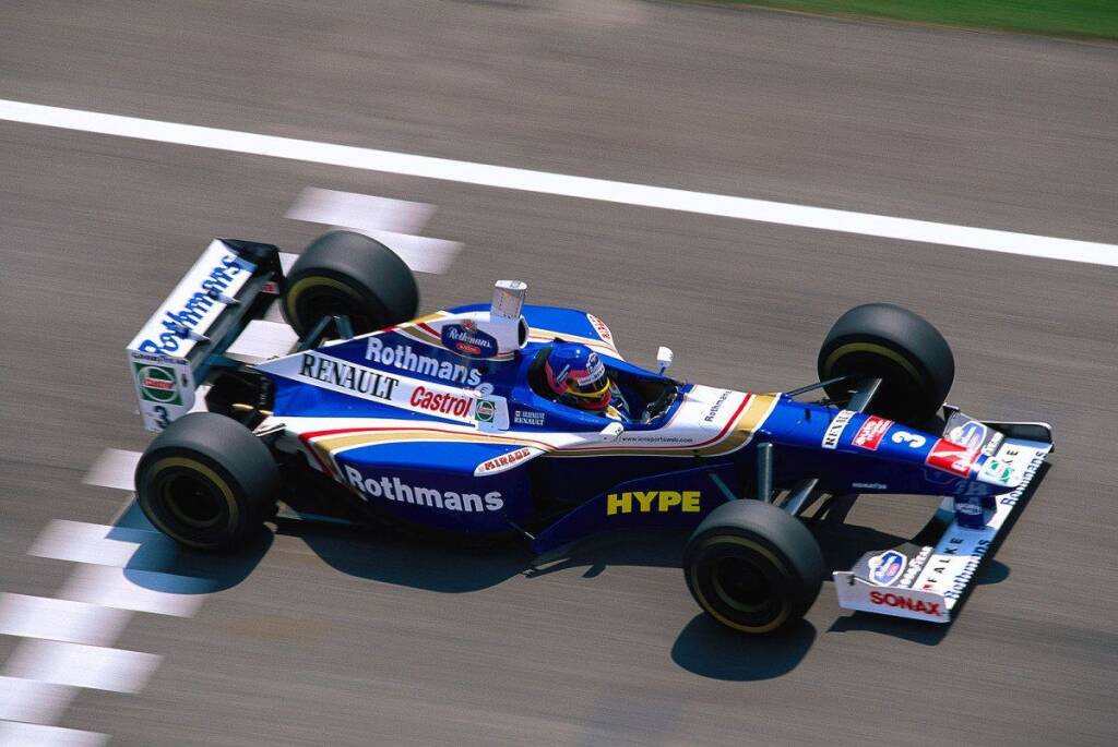 Villeneuve alla guida della FW19, l'ultima Williams campione del mondo 