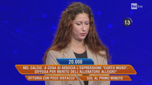 Allegri, domanda sul Corto Muso a L'Eredità (Foto: Rai 1)