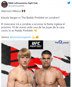 Pimblett vs Vargas