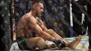 Conor McGregor al termine dell'ultimo incontro