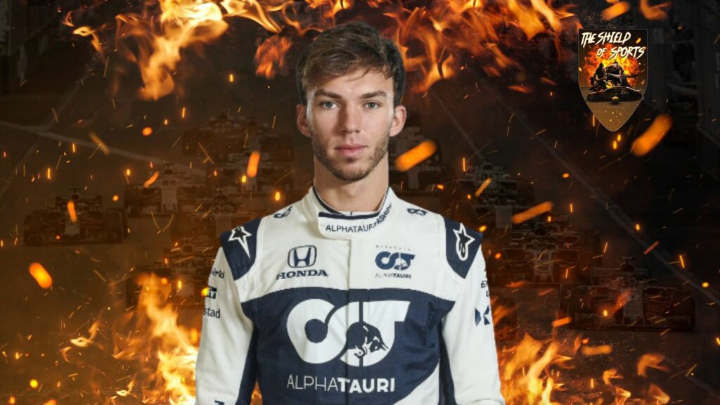 Pierre Gasly, in fiamme la sua AlphaTauri durante il GP
