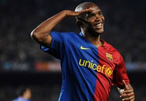 Africa: i più grandi atleti della storia del continente Samuel Eto'o ai tempi del Barcellona