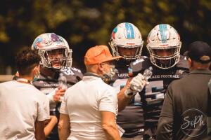 IFL 2022: Renato Gargiulo lascia i Ducks Lazio Coach Renato Gargiulo a colloquio con alcuni giocatori (Crediti: Sofia Sperandio)