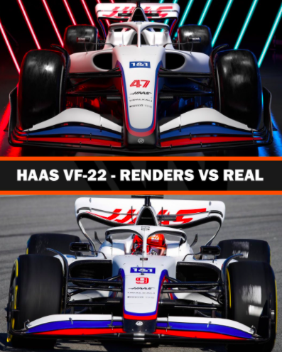 Haas: la vera VF-22 in pista a Barcellona per lo Shakedown Le Differenze Della VF 22