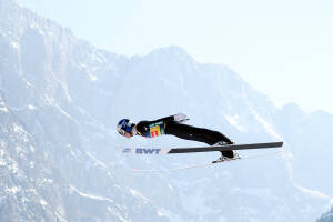 Ryoyu Kobayashi è il campione della stagione 2021/2022 Ryoyu Kobayashi in azione a Planica (Crediti: Julia Robel)
