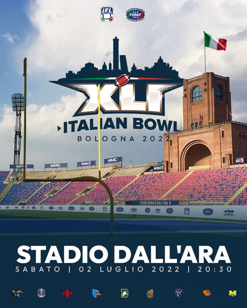 Dopo 36 anni l’Italian Bowl Torna al Dall’Ara di Bologna! Dopo 36 anni l’Italian Bowl Torna al Dall’Ara di Bologna!