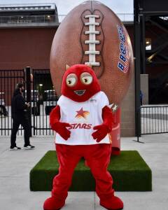 USFL 2022: Le mascotte delle otto squadre Philadelphia Stars - Blob (Crediti/USFL, Twitter)
