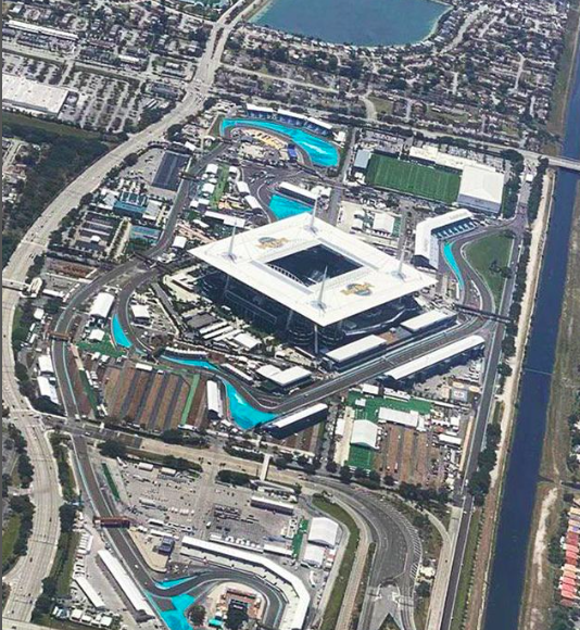 Formula 1: tutto pronto per il GP di Miami Panoramica Mami Circuit