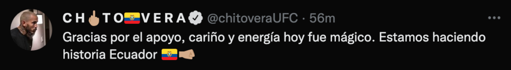 Marlon Vera: la reazione alla vittoria ad UFC Vegas 53