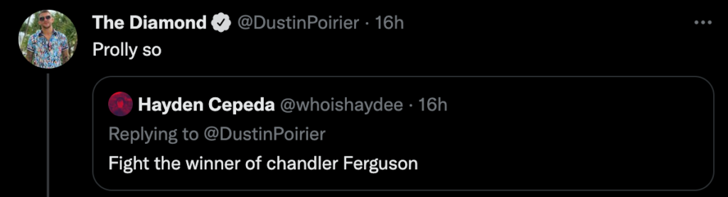 Dustin Poirier vuole affrontare Chandler o Ferguson