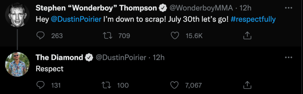 Dustin Poirier: anche Thompson si propone per un match