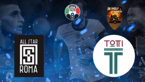Lega Calcio a 8: All Star Roma batte il Totti S.C. per 3 a 1