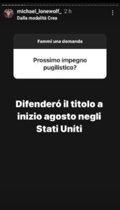 Michael Magnesi: match titolato negli Stati Uniti ad agosto Michael Magnesi rivela il suo prossimo match su Instagram