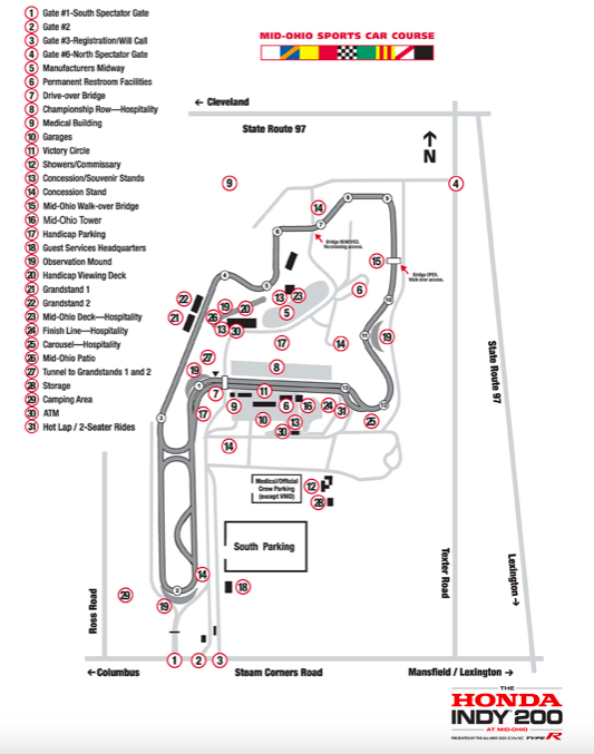 IndyCar Series: GP Mid-Ohio - Anteprima Orari TV e Streaming Mid Ohio Sports Car Course