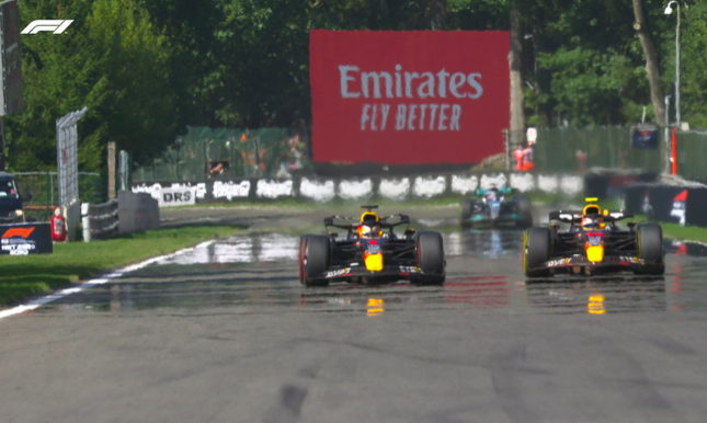 GP Belgio 2022: vince in rimonta Max Verstappen GP Belgio 2022: Sorpasso Verstappen Su Perez Ph. Twitter @F1
