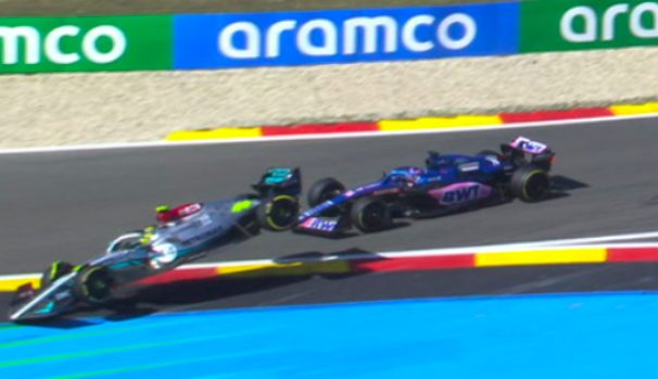 GP Belgio 2022: vince in rimonta Max Verstappen GP Belgio 2022:Contatto Hamilton Alonso Ph. Twitter @F1