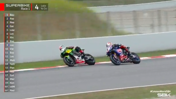 Sorpasso Rea Su Razgatlioglu Ph. Twitter @WorldSBK