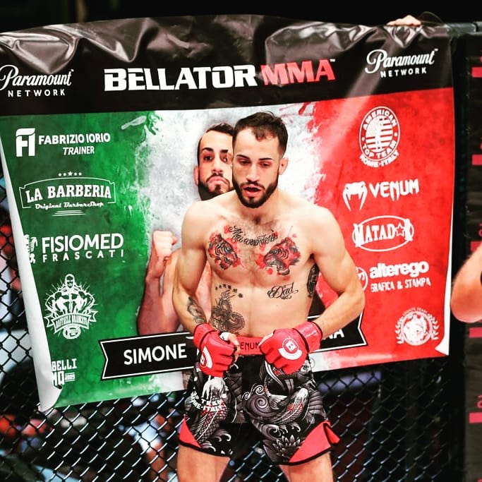 Simone D'Anna prima di un match a Bellator