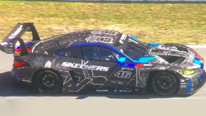 Valentino Rossi: test a Barcellona con la BMW M4 GT3 Valentino Rossi a bordo della BMW M4 GT3 Ph. motorsport.com