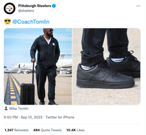nike air steelers ph. twitter@coachtomlin
