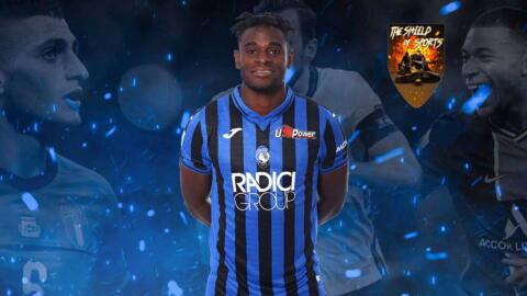 Duvan Zapata bloccato da un vigilante in banca