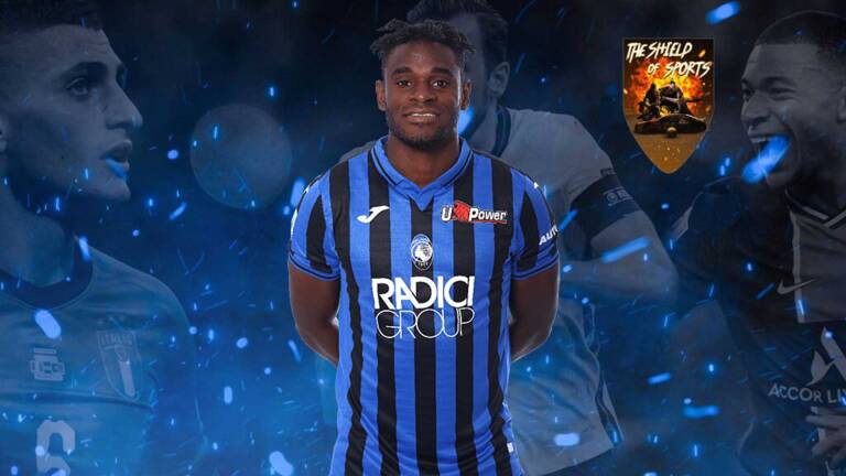 Duvan Zapata bloccato da un vigilante in banca