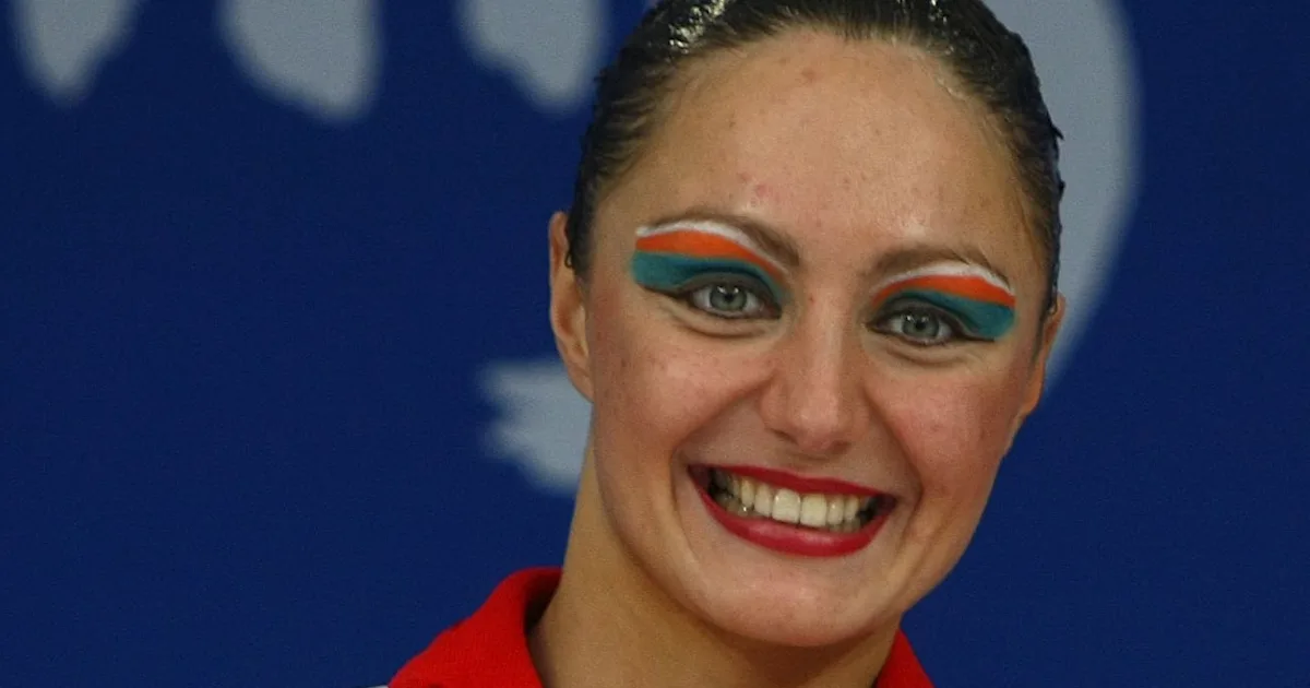 Anastasija Davydova durante una premiazione ai Giochi Olimpici