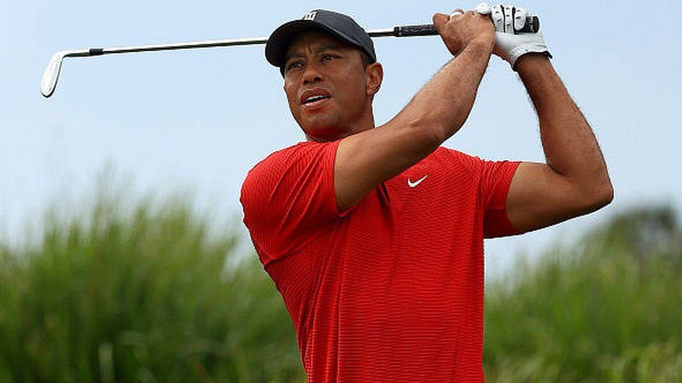 Stati Uniti. I più grandi atleti della storia dello sport Tiger Woods in azione