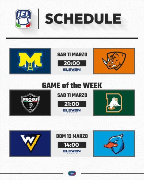 Italian Football League: Week 2