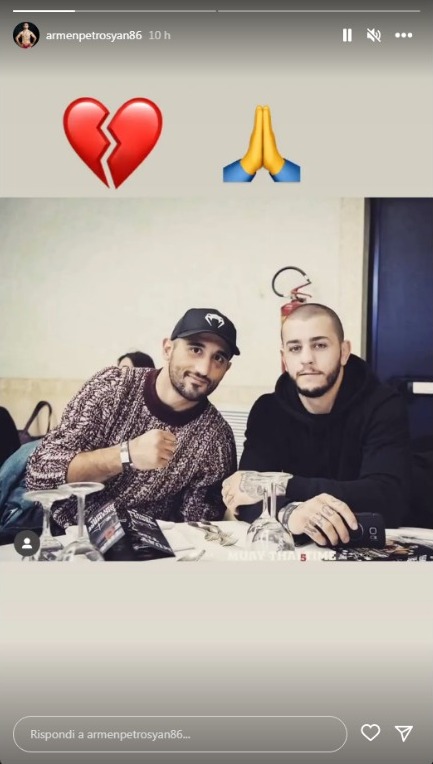 Iuri Lapicus morto: le reazioni dalle MMA e dalla kickboxing Armen Petrosyan
