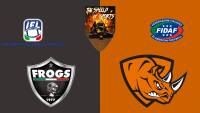 I Frogs Legnano battono i Rhinos Milano nel derby