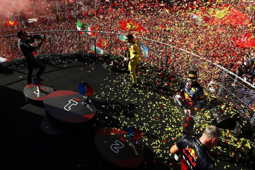 Il WEC è superiore alla F1? Il podio della Formula 1 a Monza nel 2022.